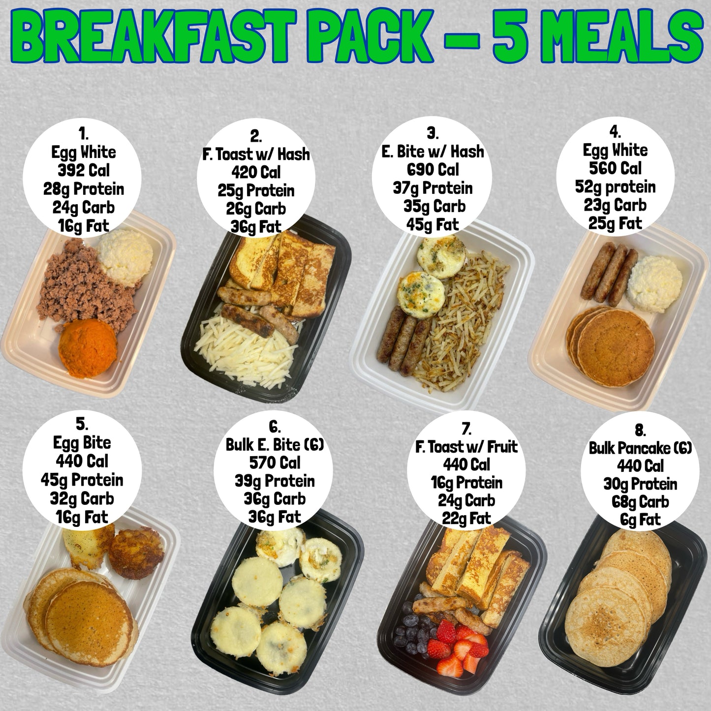 Breakfast Pack - 5 Meals