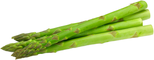 Fresh green asparagus stalks