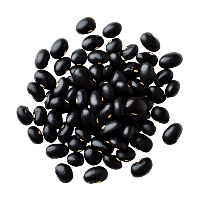 Pile of black beans